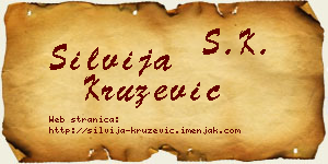 Silvija Kružević vizit kartica
